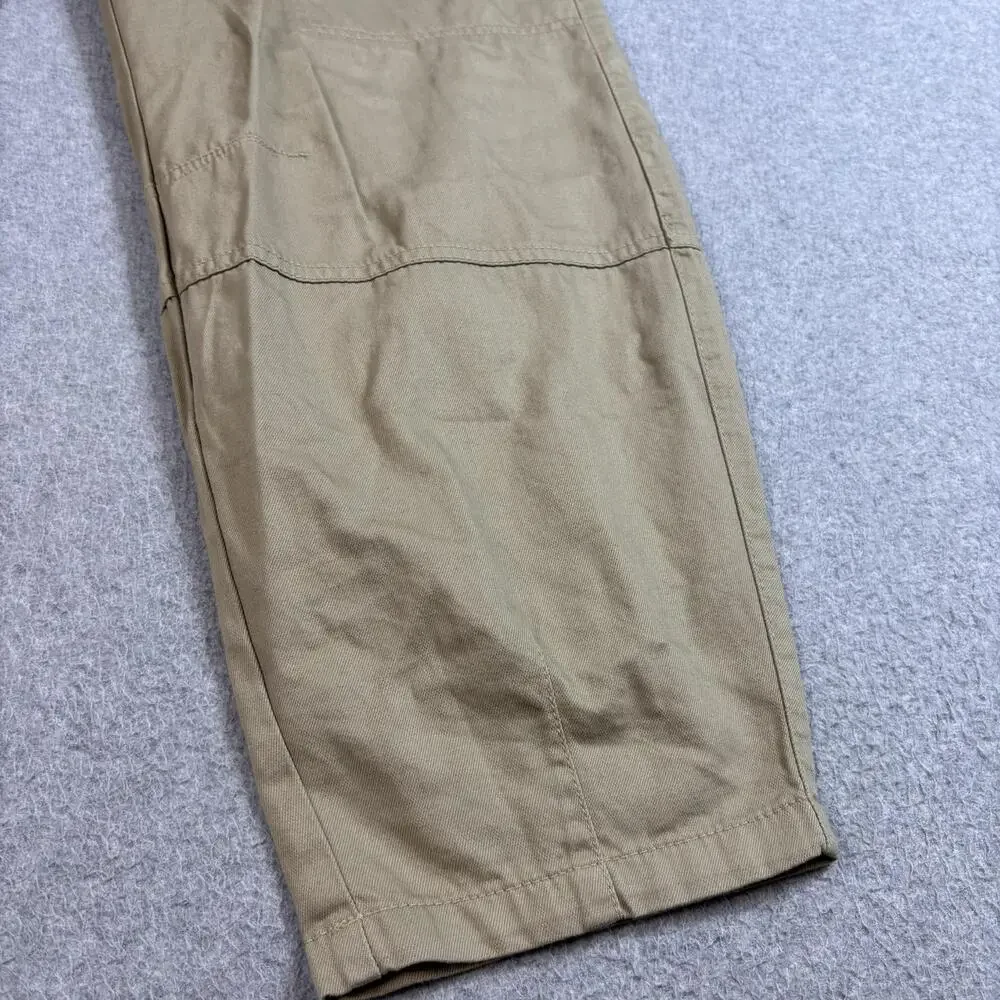 Gap Kids Pants Boys XXL 14-16 Khaki Cargo Barrel Leg Zip Pocket Youth Uniform